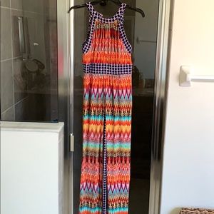 London Times Size 4 colorful maxi dress!